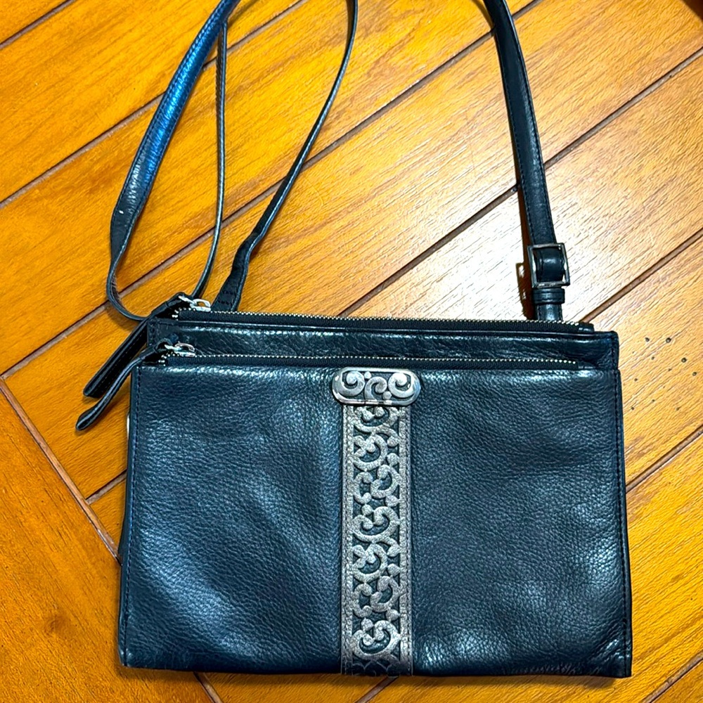 Brighton crossbody organizer in black